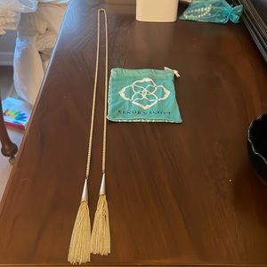 Kendra Scott gold wrap tassel necklace